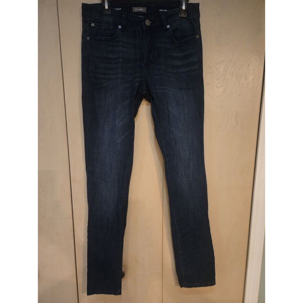 DL1961 Nick Slim Jeans Mens 30x34 Reservoir Dark Wash Stretch Denim